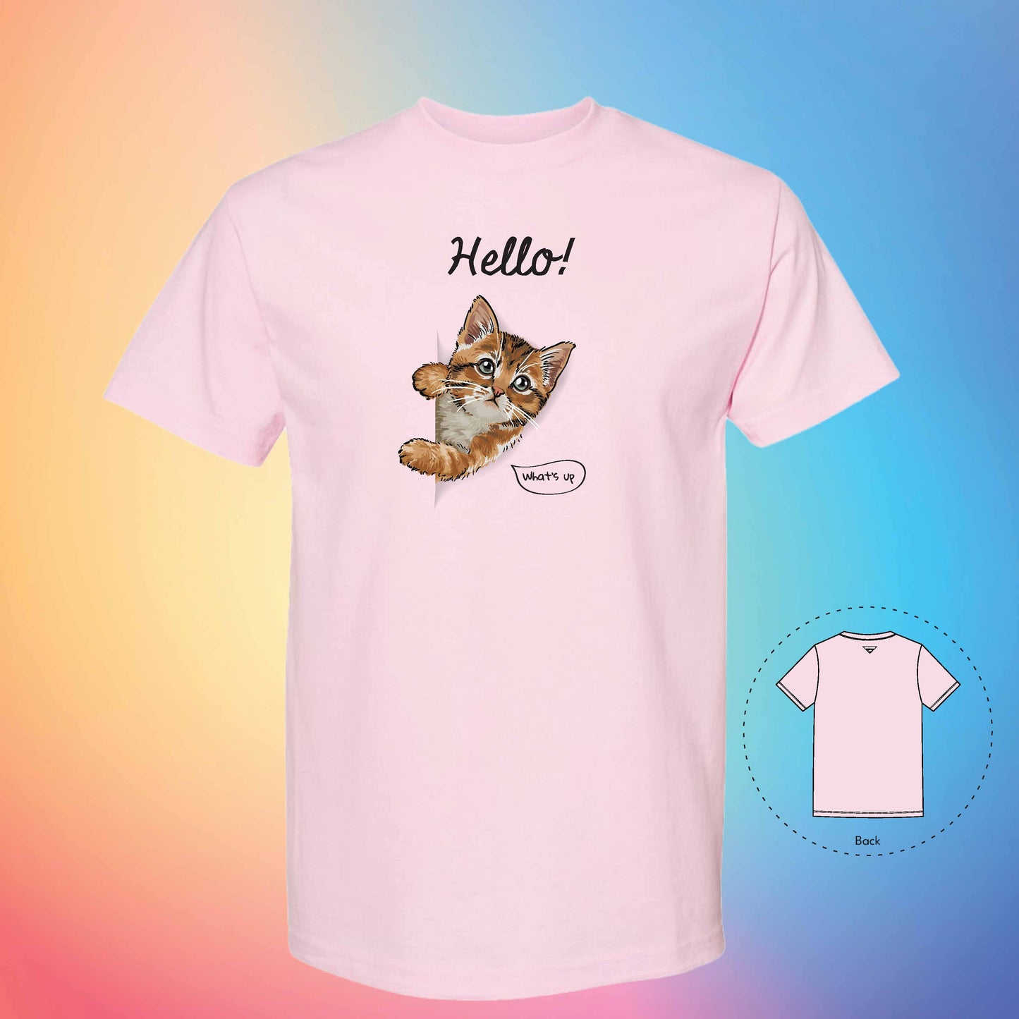 HELLO | Meow T-Shirt (Pink)