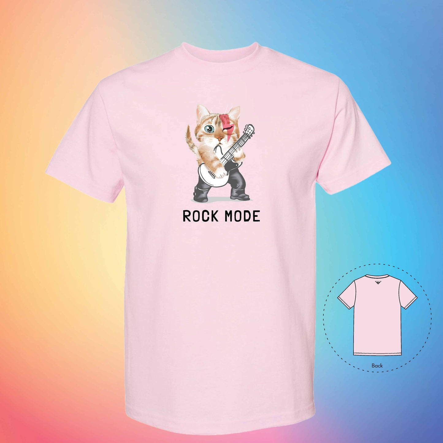 LET'S ROCK | Meow T-Shirt (Pink)