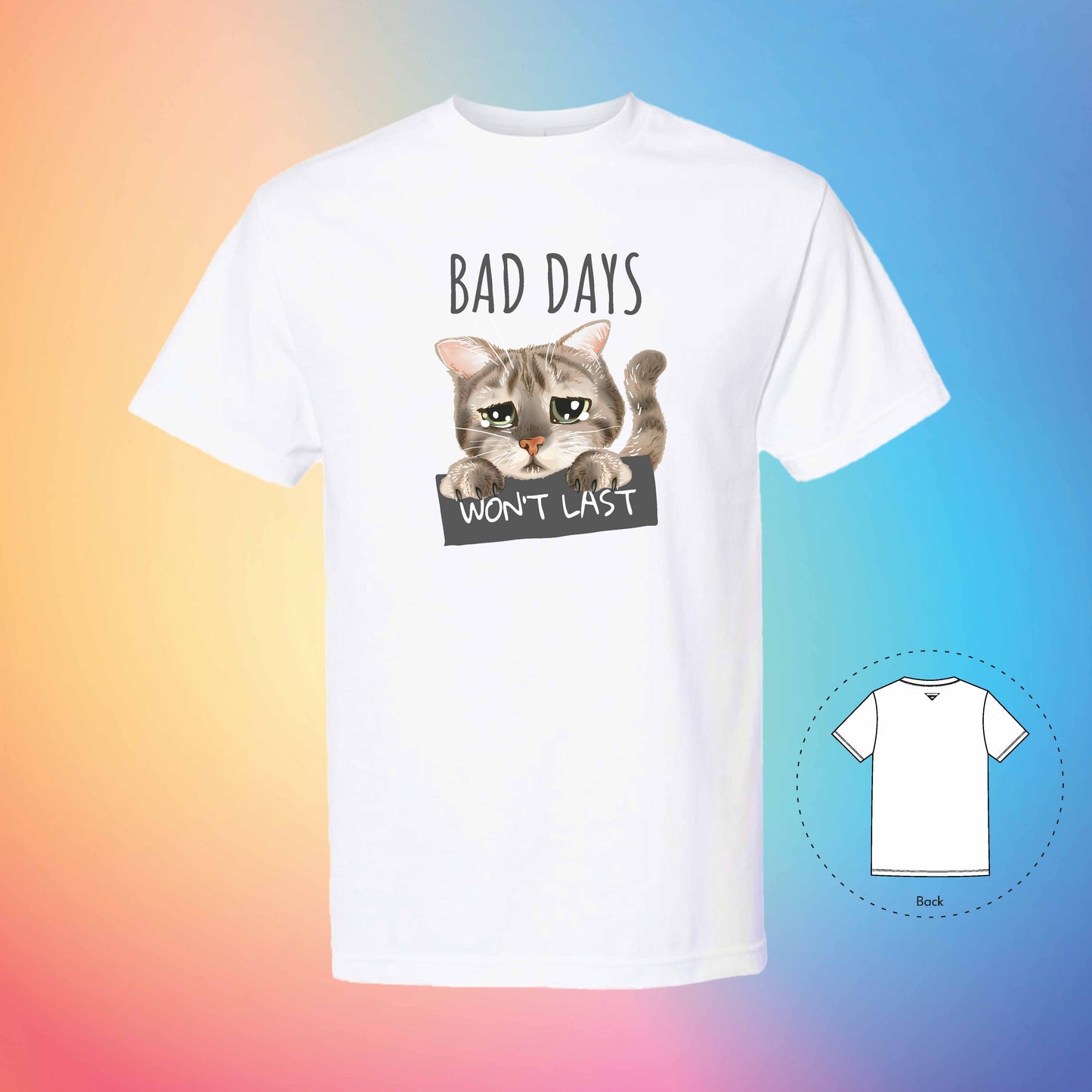 BAD DAYS | Meow T-Shirt (White)