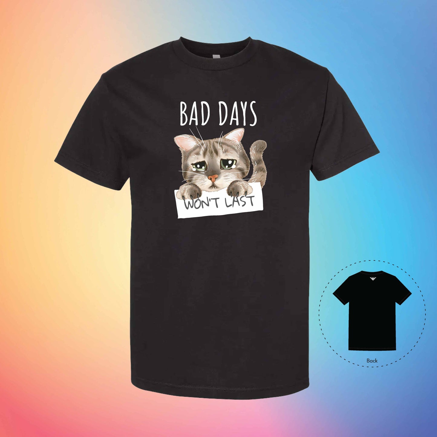 BAD DAYS | Meow T-Shirt (Black)