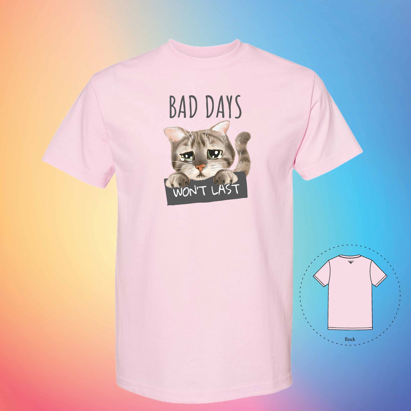 BAD DAYS | Meow T-Shirt (Pink)