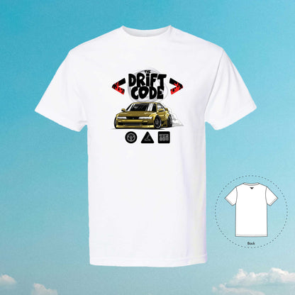 The Drift Code S13 Gold White T-Shirt