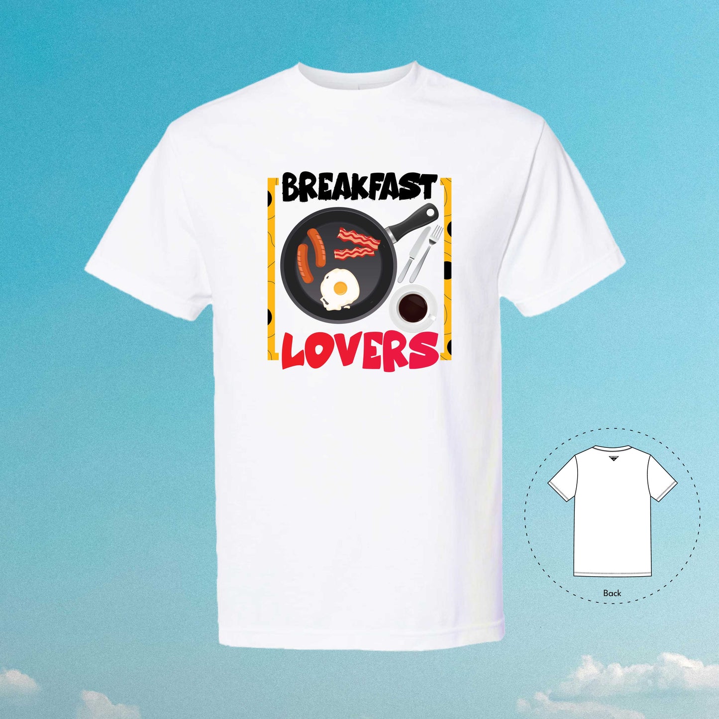 Breakfast Lovers White T-shirt