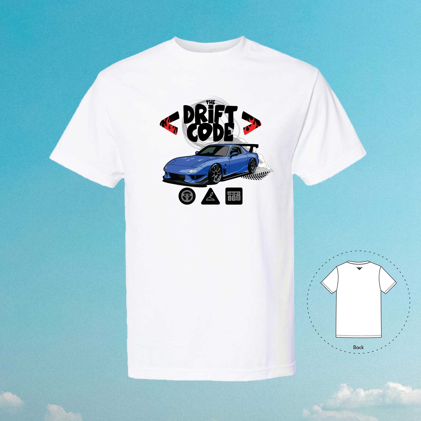 The Drift Code FD Blue White T-Shirt