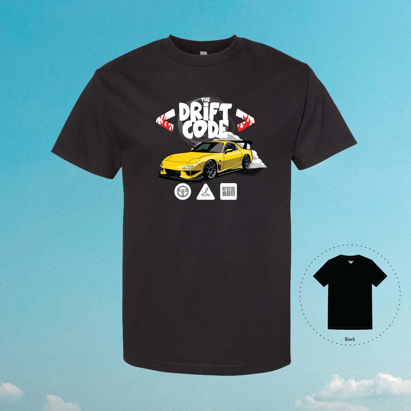 The Drift Code FD Yellow Black T-Shirt