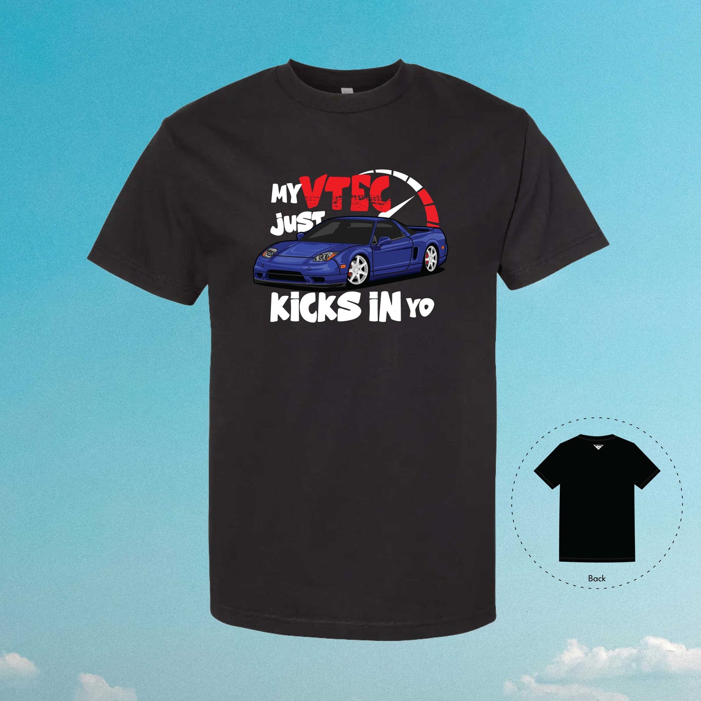 My VTEC Just Kicks In Yo NSX NA2 Blue Black T-Shirt