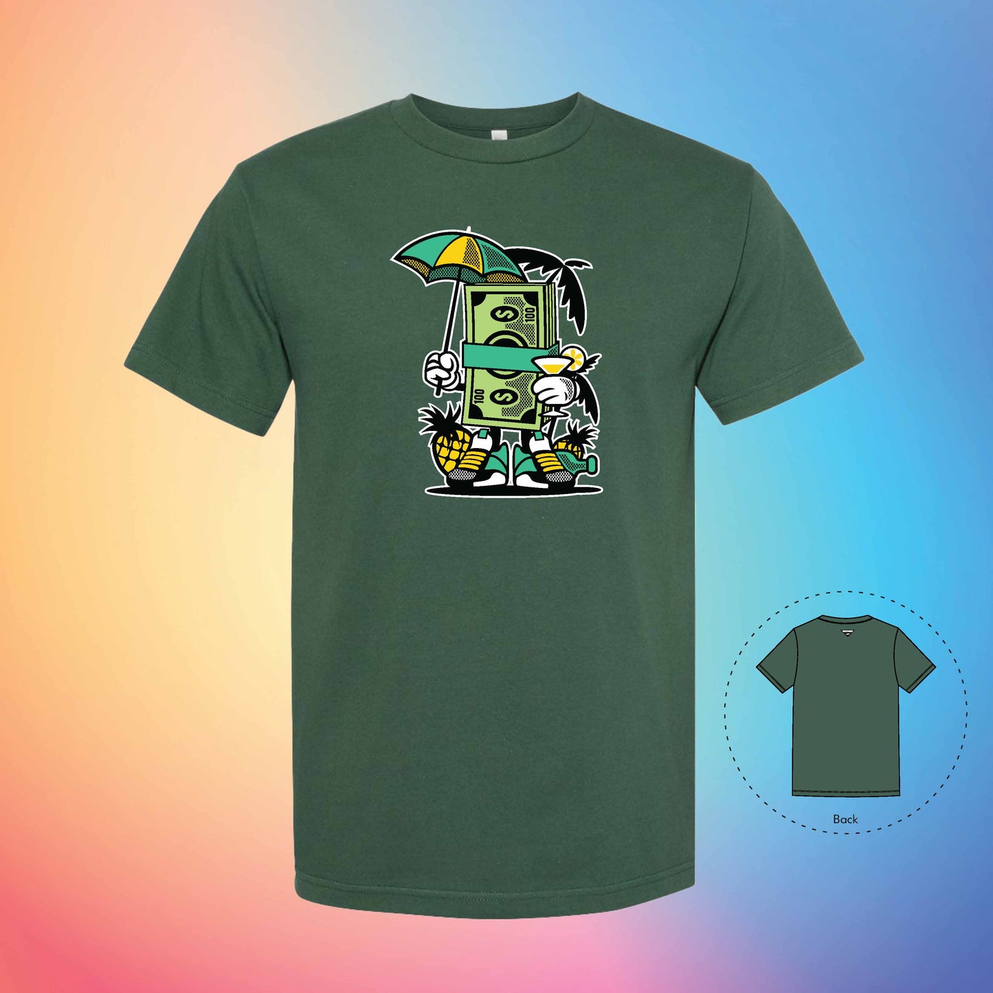 MONEY TALKS | Exotic T-Shirt (Forest Green)