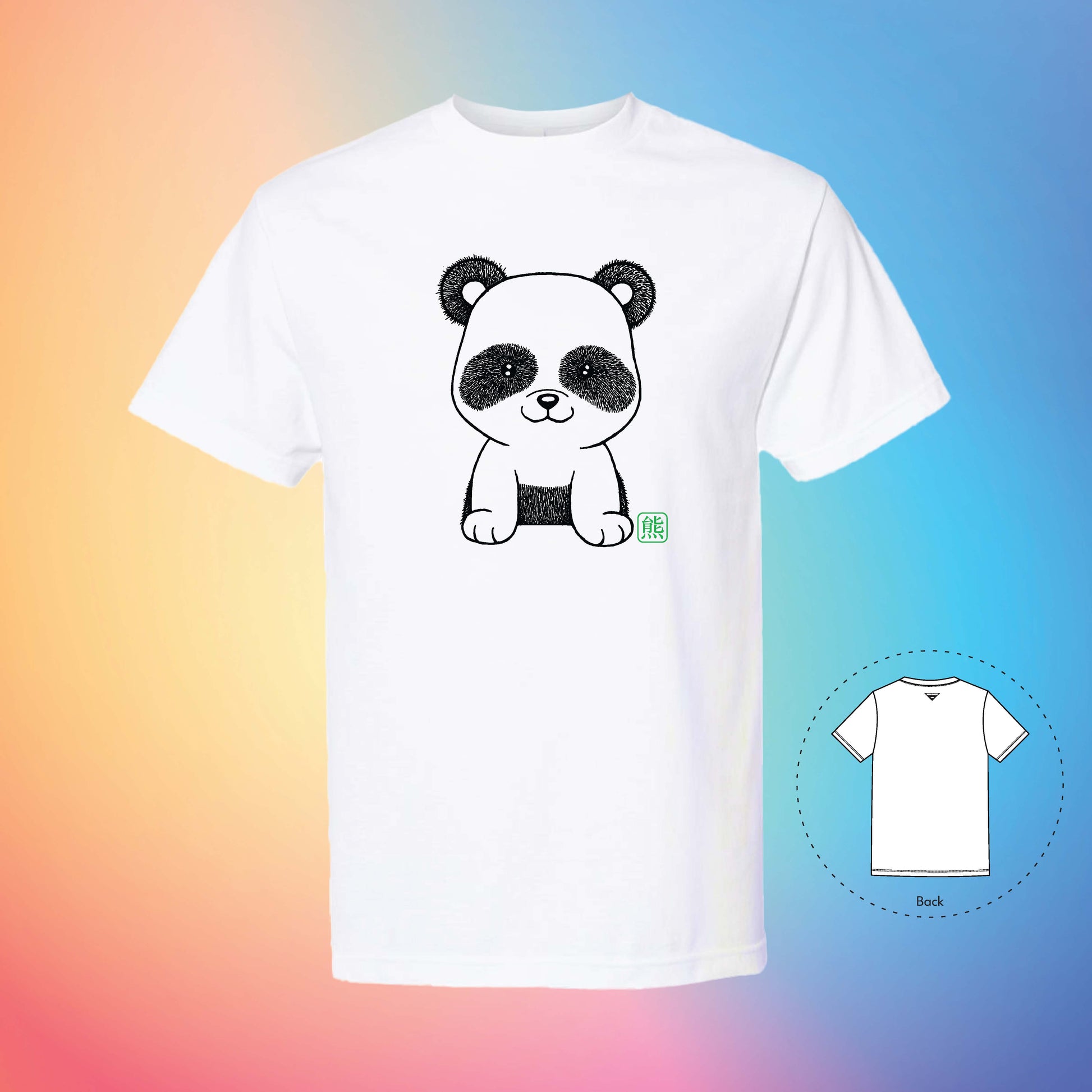 熊 THE PANDA  | Exotic T-Shirt (White)