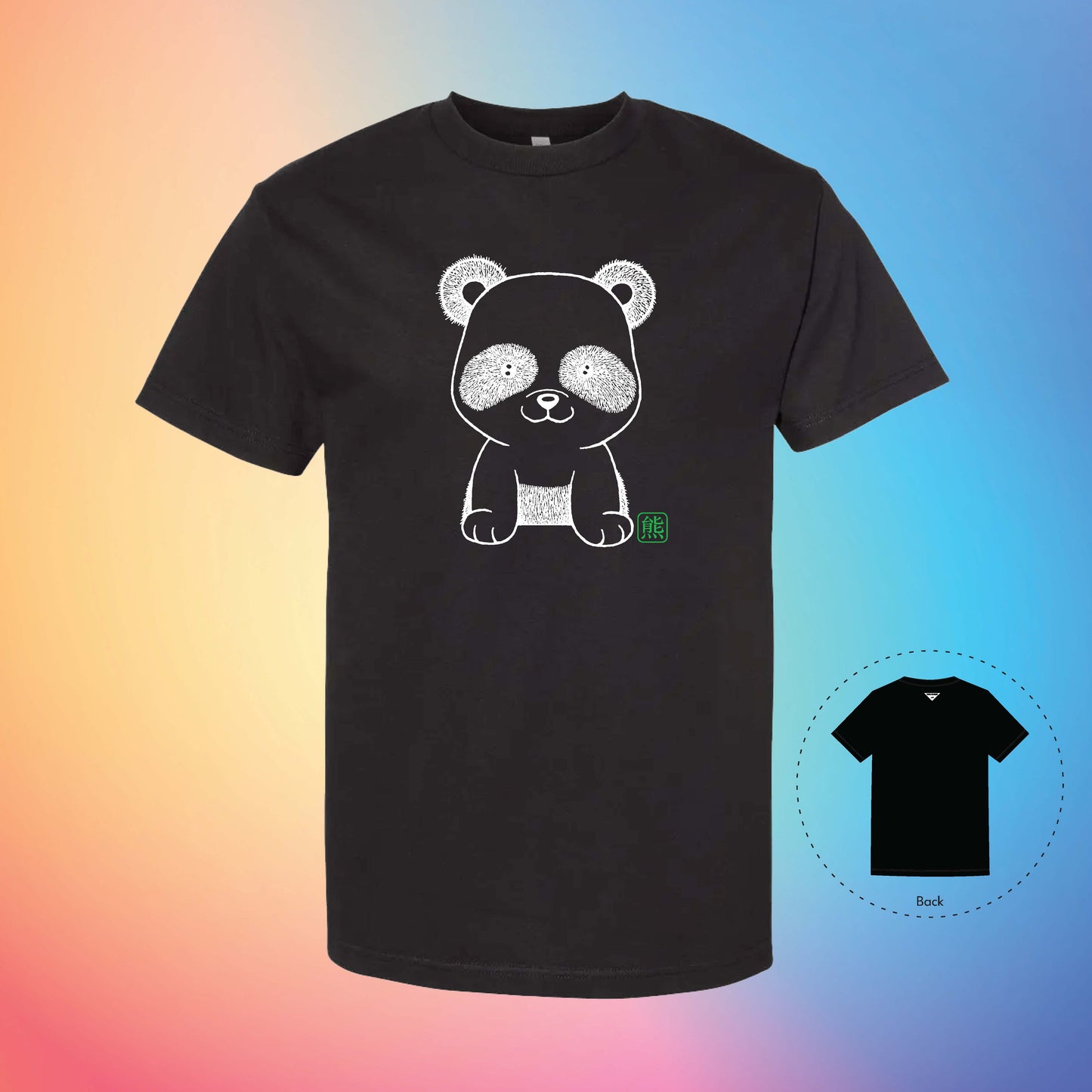 熊 THE PANDA  | Exotic T-Shirt (Black)