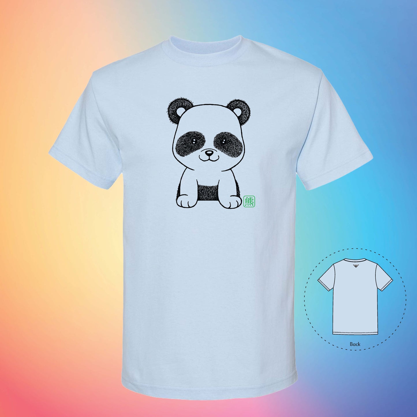 熊 THE PANDA  | Exotic T-Shirt (Powder Blue)