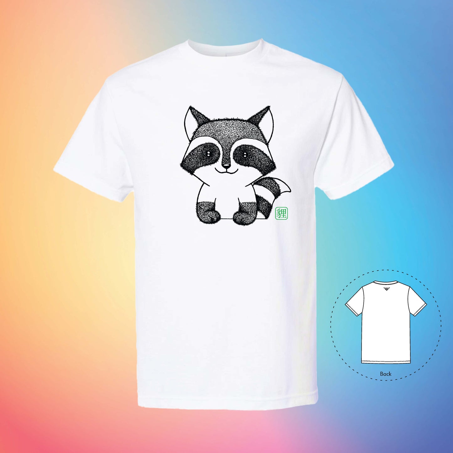 貍 THE RACCOON | Exotic T-Shirt (White)