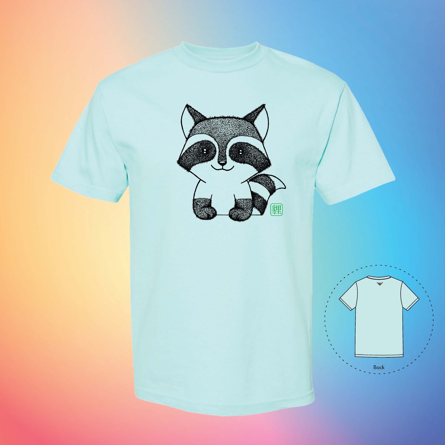 貍 THE RACCOON | Exotic T-Shirt (Celadon)