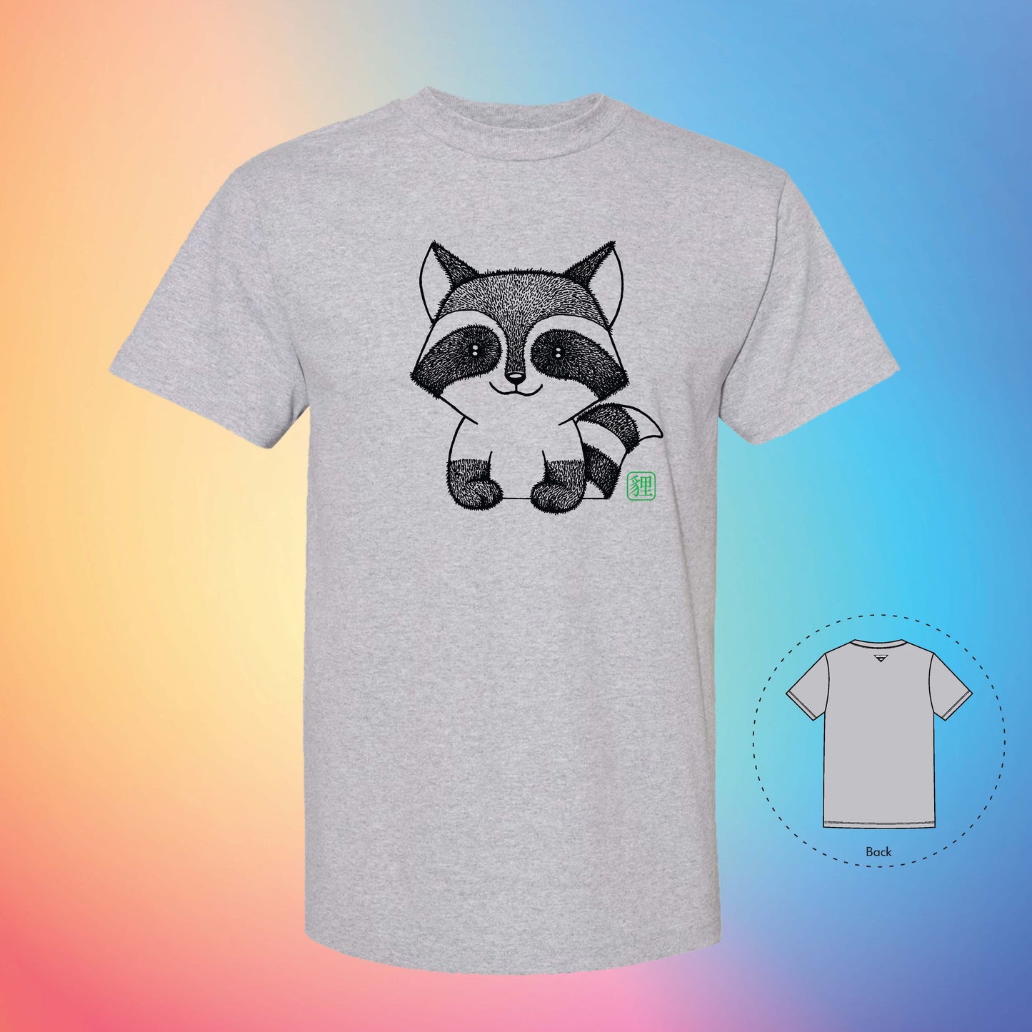 貍 THE RACCOON | Exotic T-Shirt (Grey)