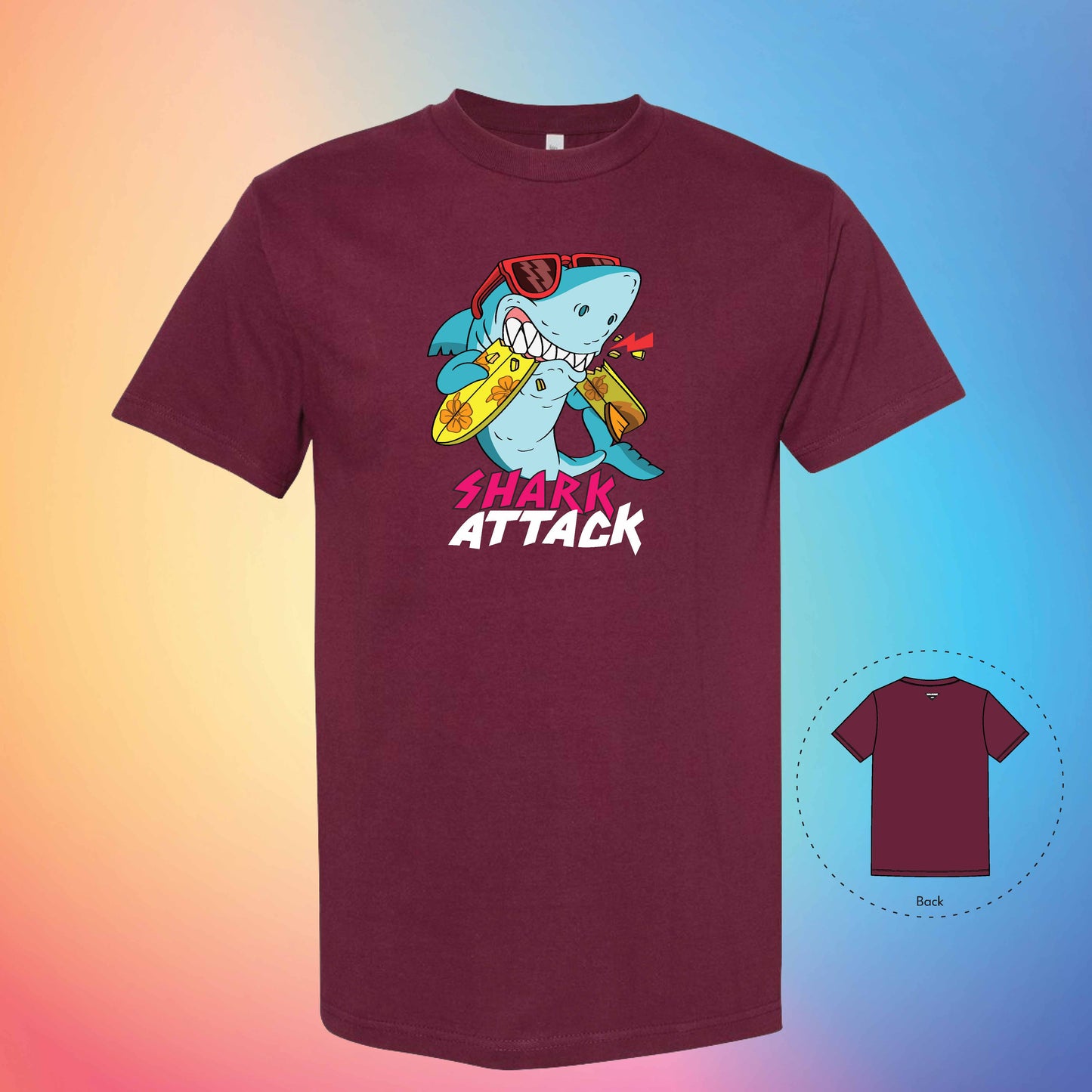 SHACK ATTACK | Exotic T-Shirt (Burgundy)