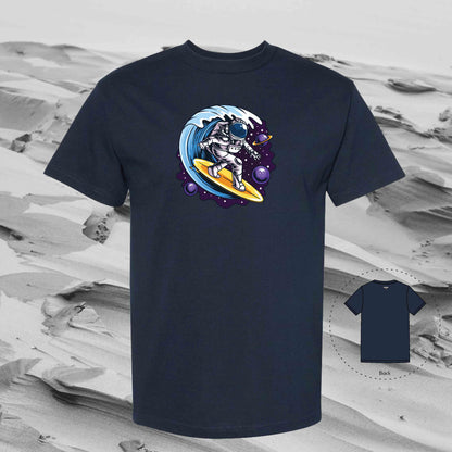 SURF SPACE with Strolling Astronaut T-Shirt (True Navy)