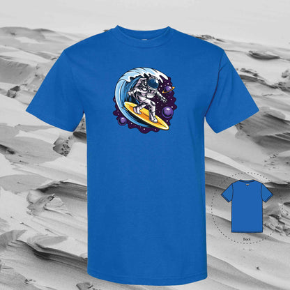 SURF SPACE with Strolling Astronaut T-Shirt (Blue)