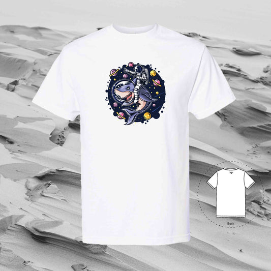 MYSTERY UNICORN with Strolling Astronaut T-Shirt (White)