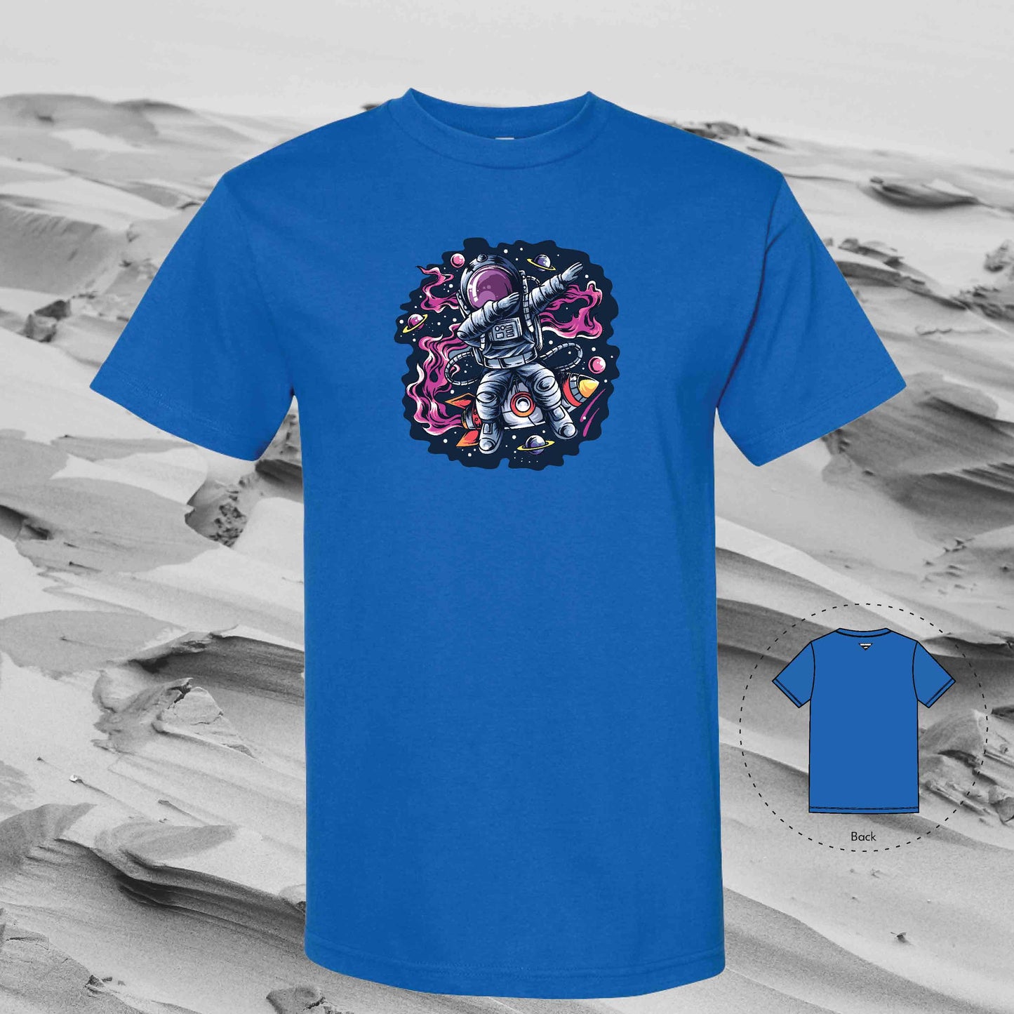 DUBBIN' with Strolling Astronaut T-Shirt (Blue)