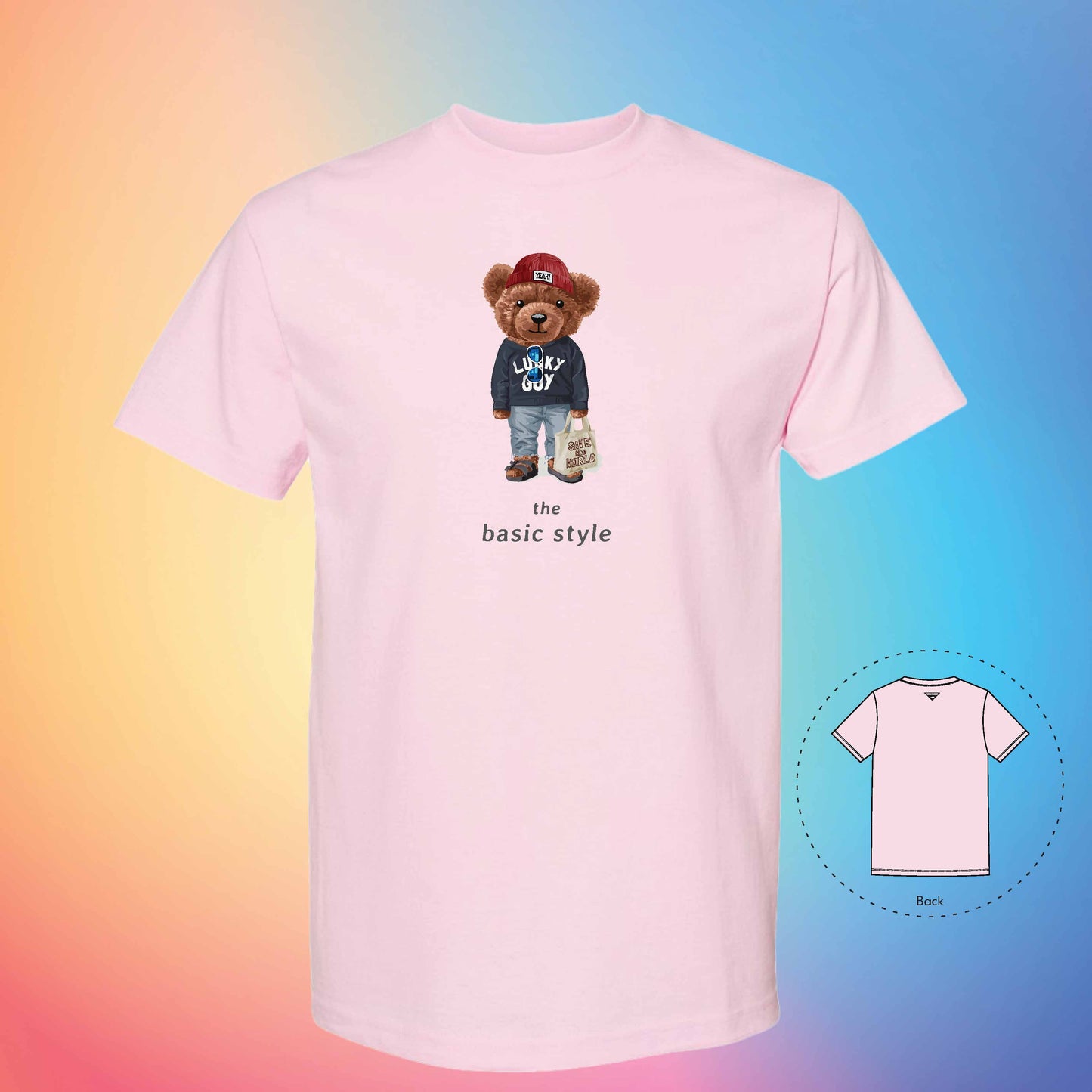 BASIC STYLE | The Bear T-Shirt (Pink)