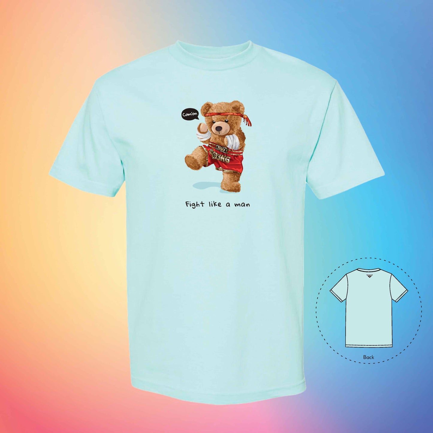 THAI BOXING | The Bear T-Shirt (Celadon)