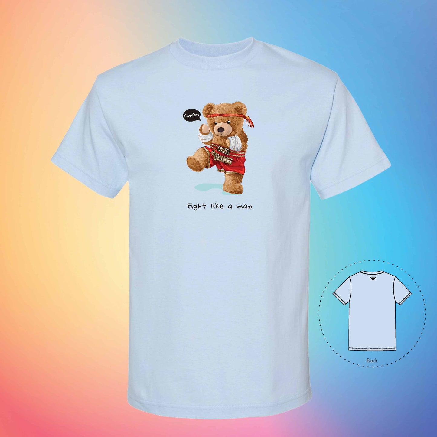 THAI BOXING | The Bear T-Shirt (Powder Blue)