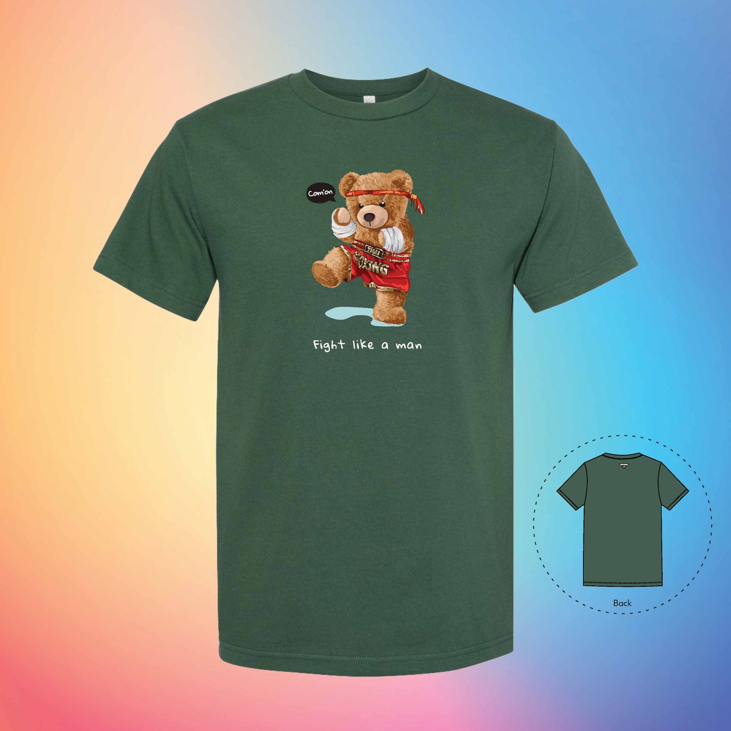 THAI BOXING | The Bear T-Shirt (Forest Green)