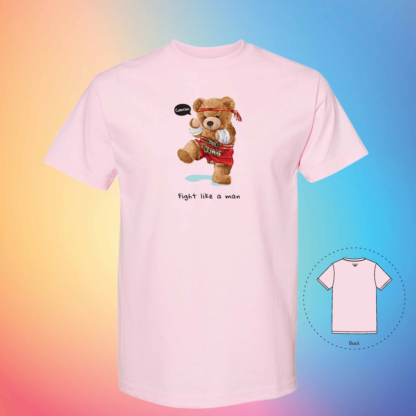 THAI BOXING | The Bear T-Shirt (Pink)