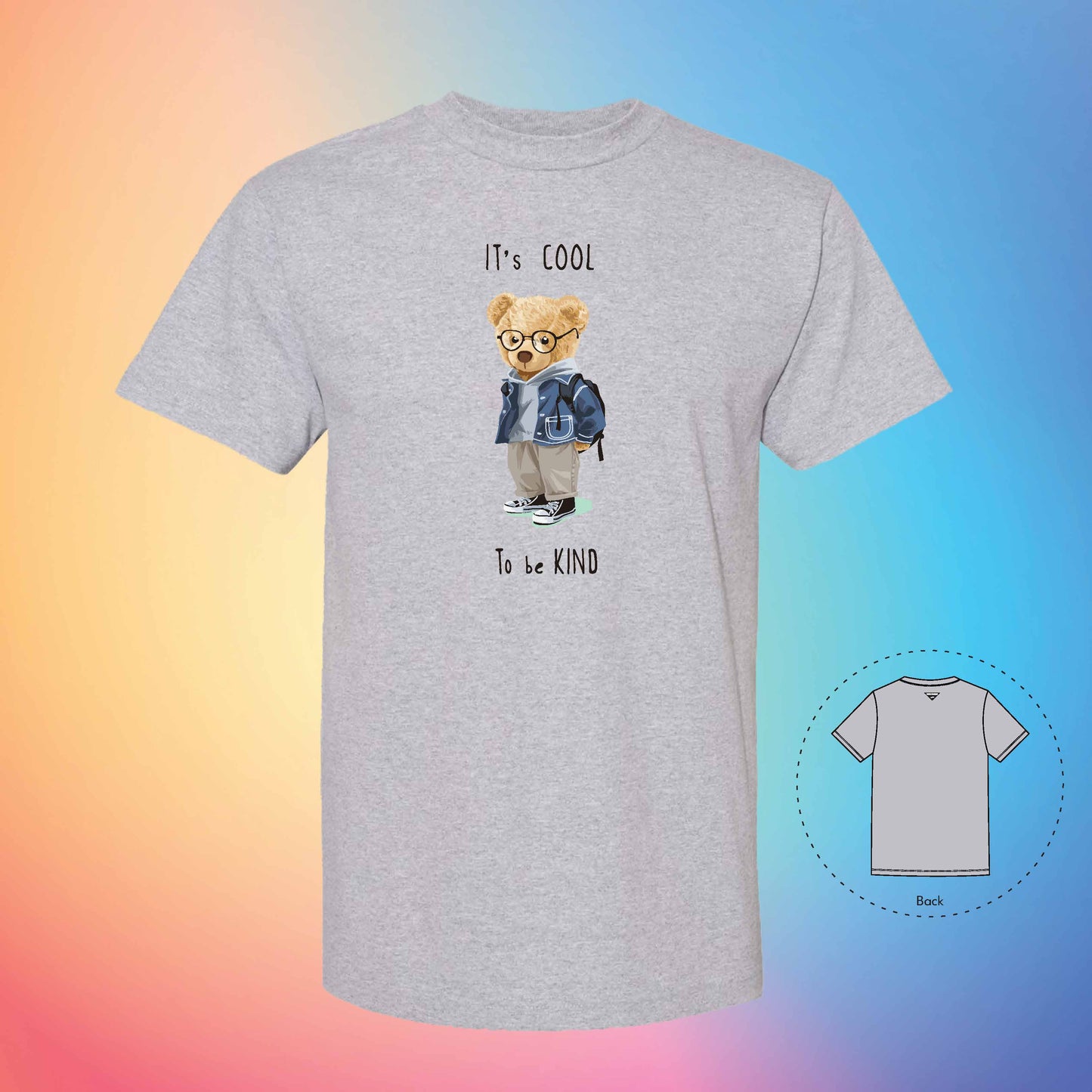 COOL AND KIND | The Bear T-Shirt (Grey)