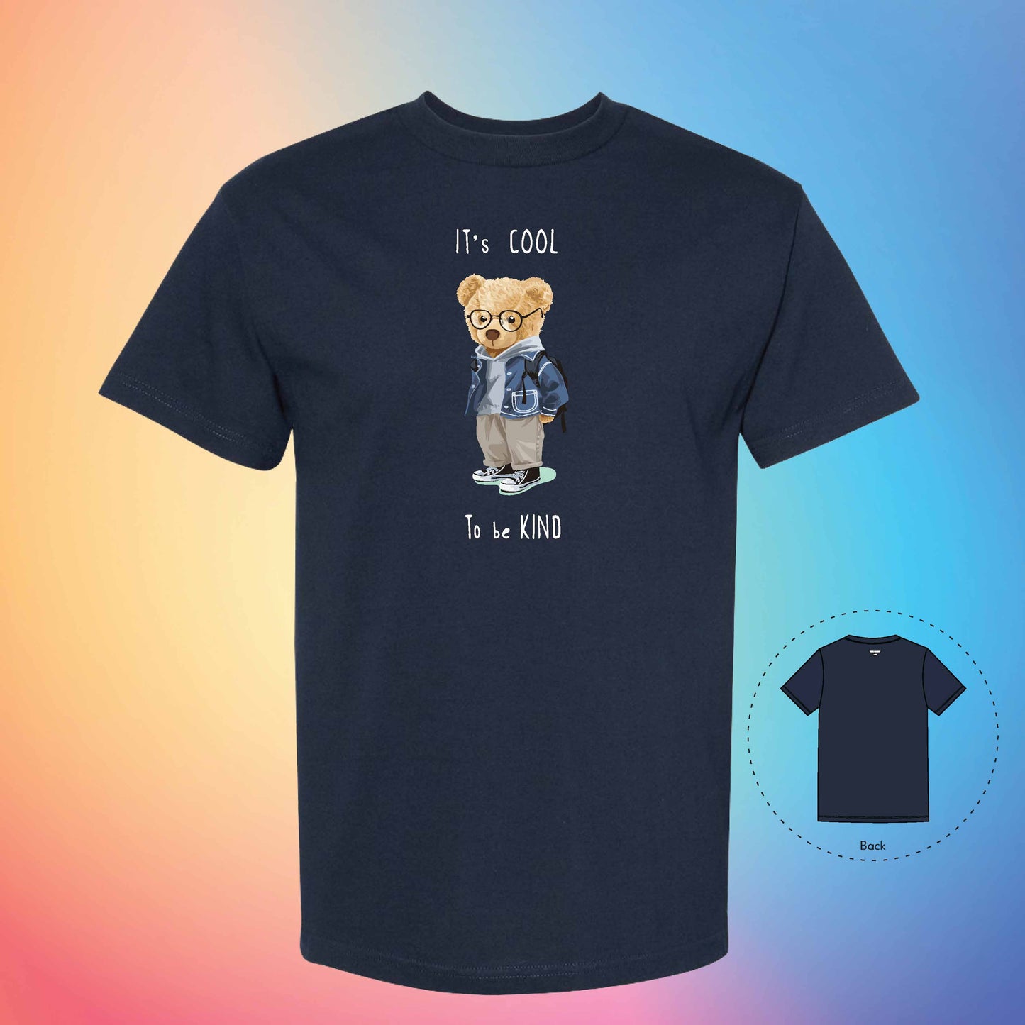 COOL AND KIND | The Bear T-Shirt (True Navy)