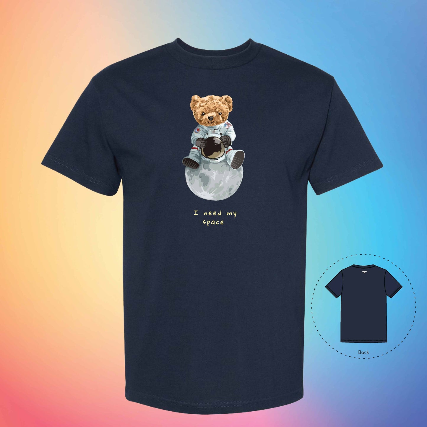 ASTRONAUT | The Bear T-Shirt (True Navy)