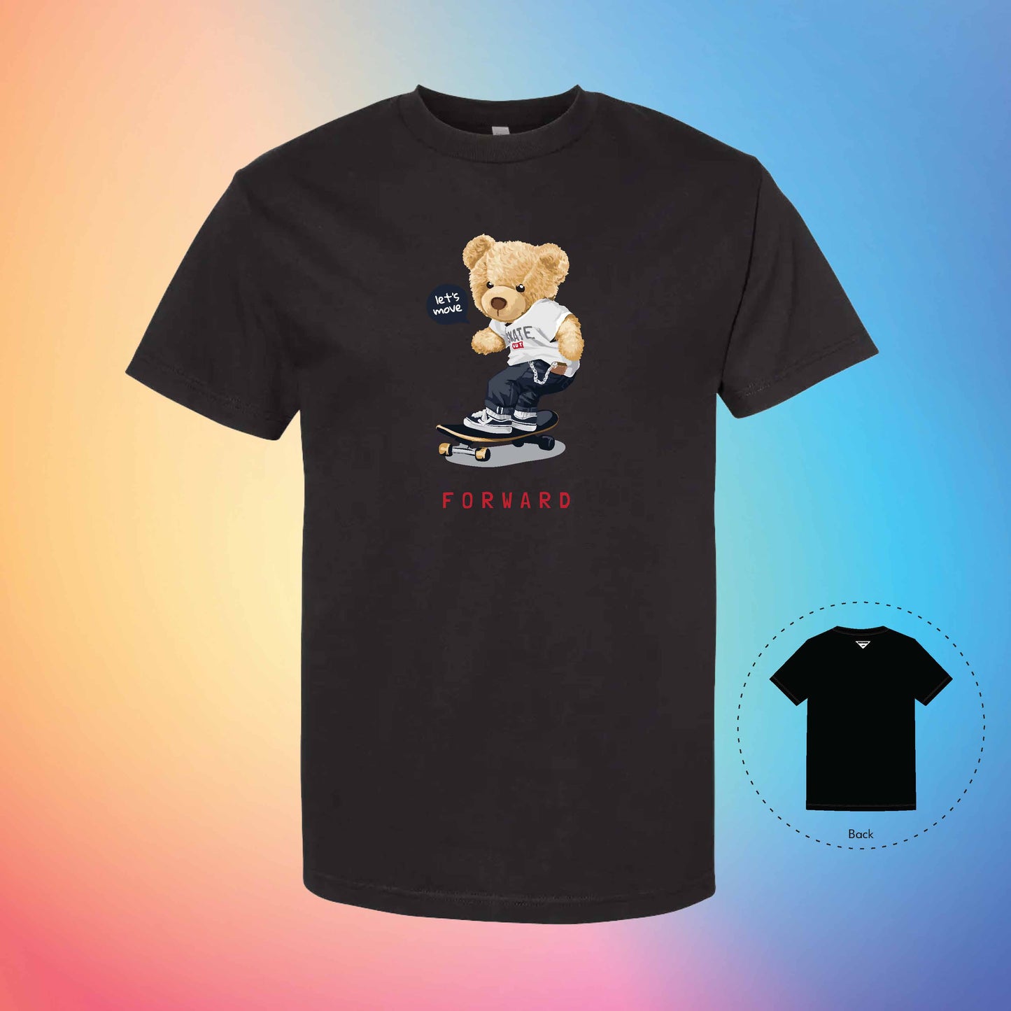 SKATER BOY | The Bear T-Shirt (Black)