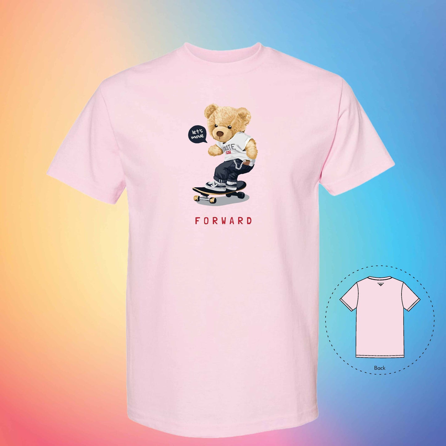 SKATER BOY | The Bear T-Shirt (Pink)