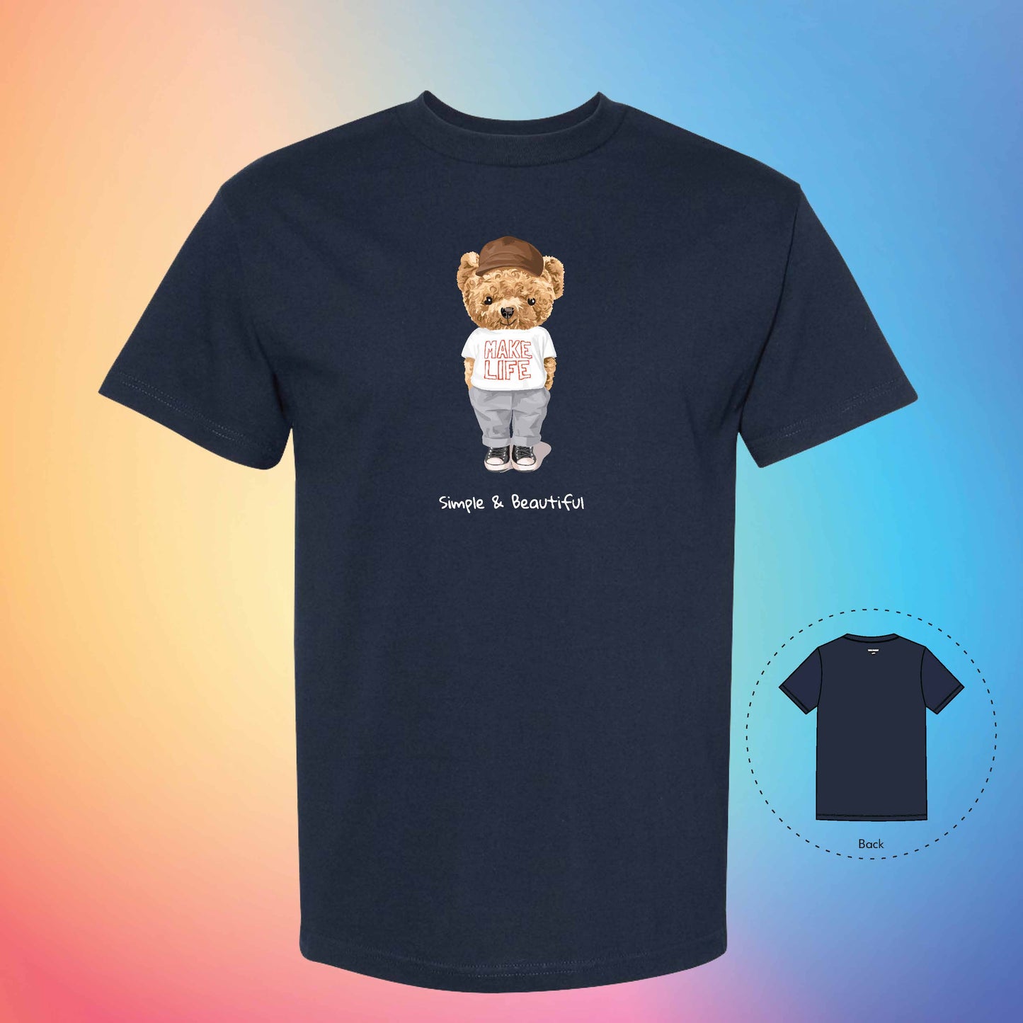 SIMPLE LIFE | The Bear T-Shirt (True Navy)