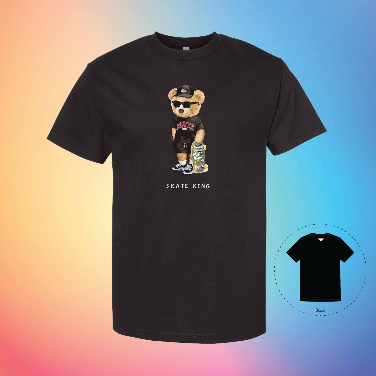 SKATER KING | The Bear T-Shirt (Black)