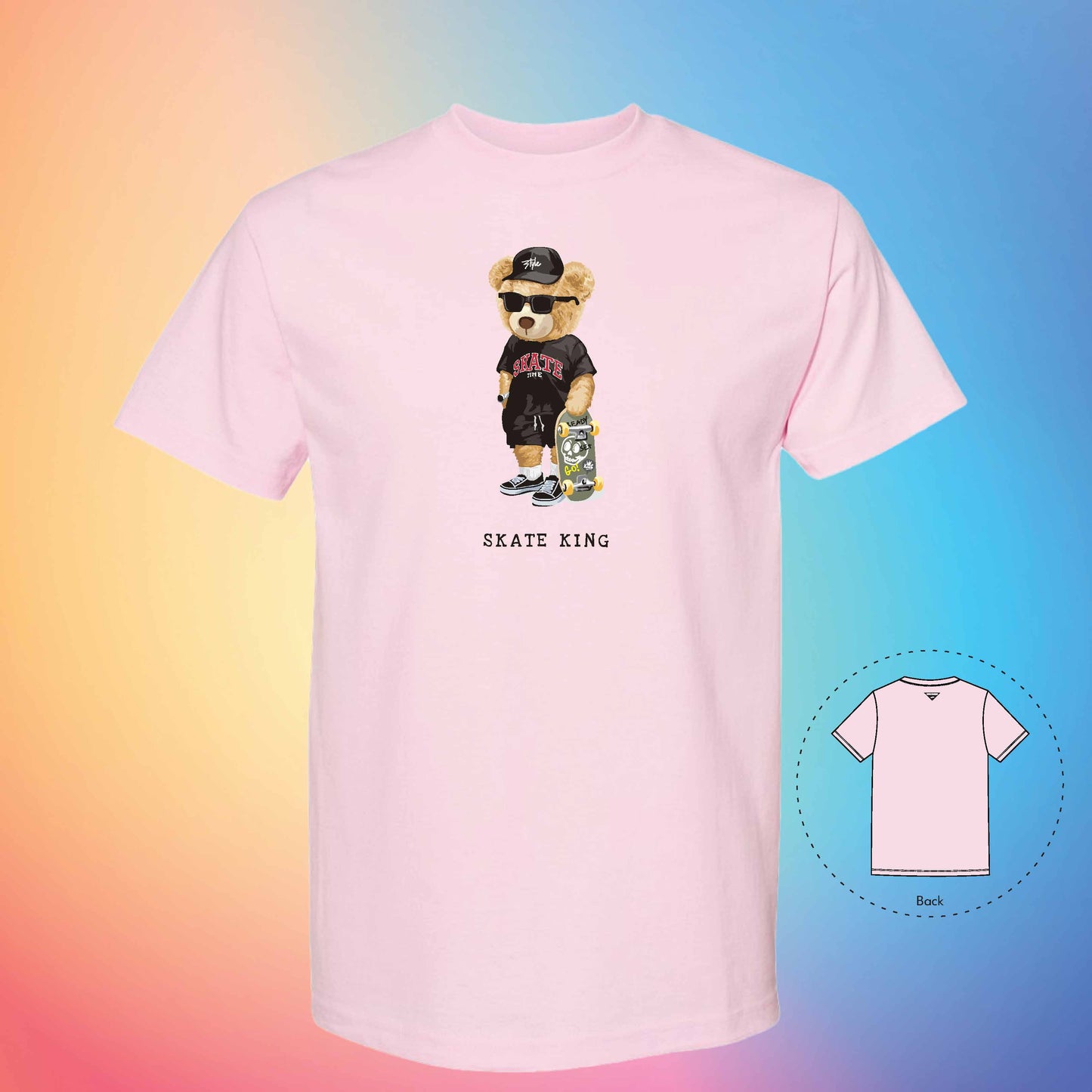 SKATER KING | The Bear T-Shirt (Pink)