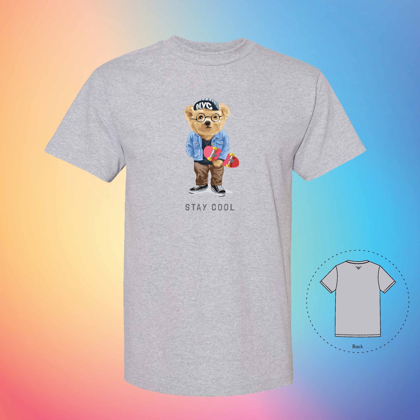 STAY COOL | The Bear T-Shirt (Grey)