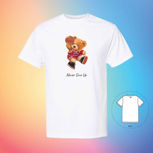 BASKETBALL PLAYER | The Bear T-Shirt (White)