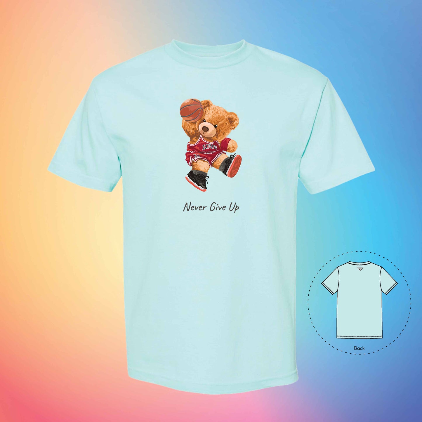 BASKETBALL PLAYER | The Bear T-Shirt (Celadon)