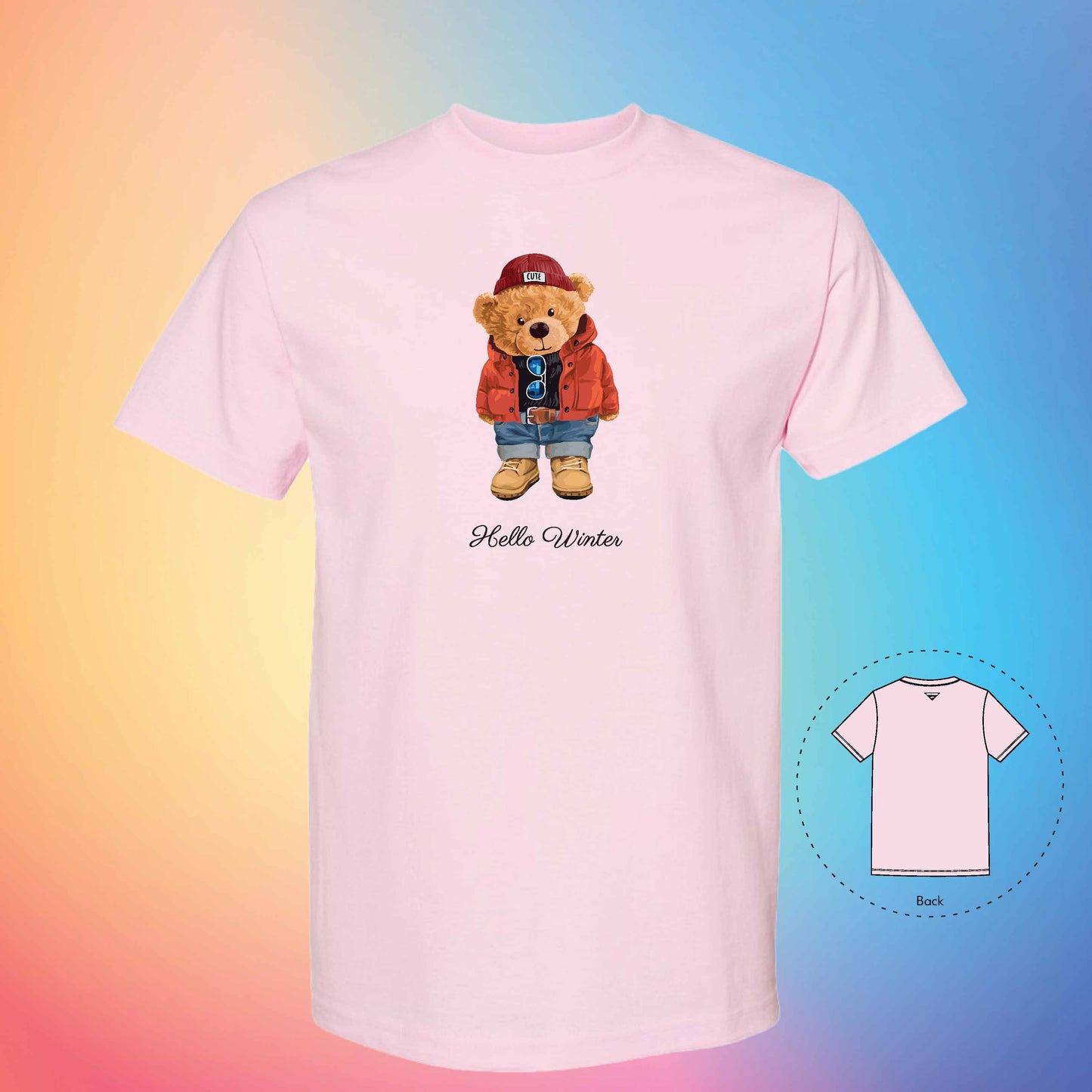 WINTER SPREE | The Bear T-Shirt (Pink)