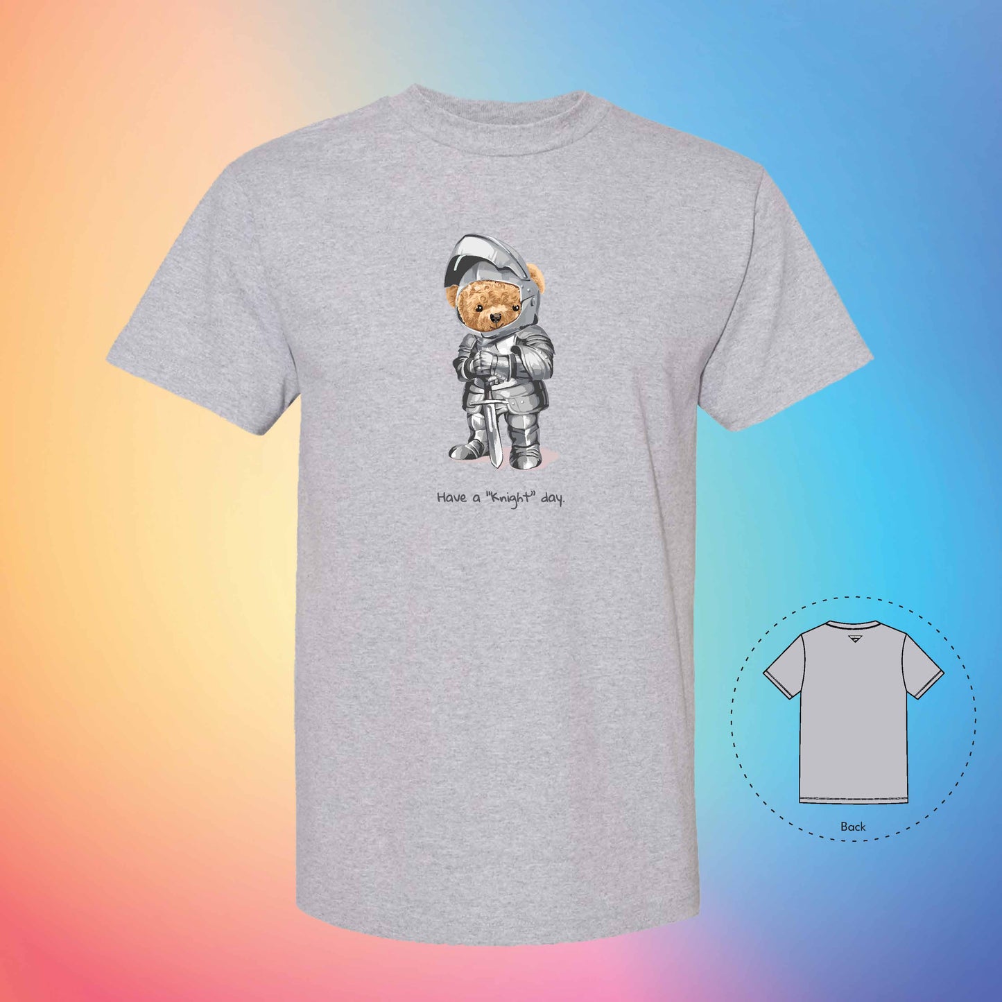 LIGHTNING KNIGHT | The Bear T-Shirt (Grey)