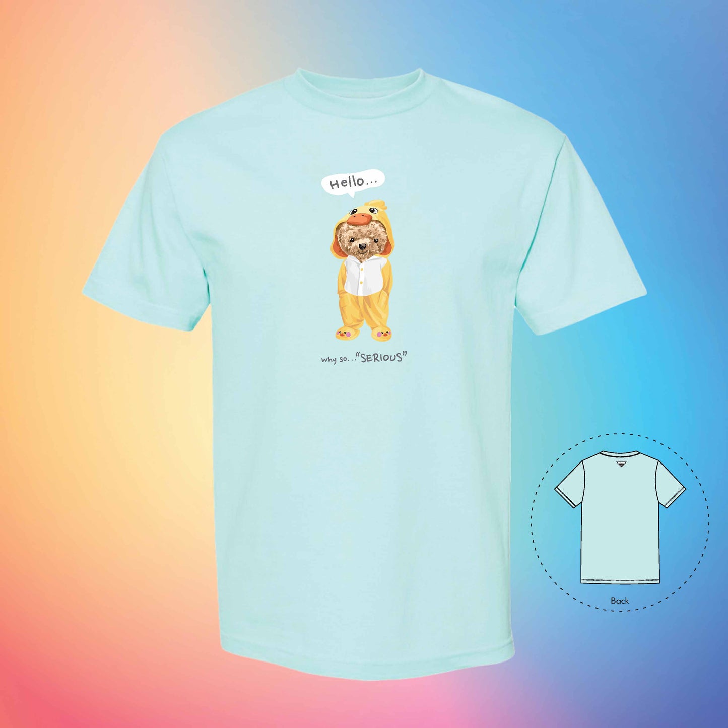 PYJAMA ALL DAY | The Bear T-Shirt (Celadon)