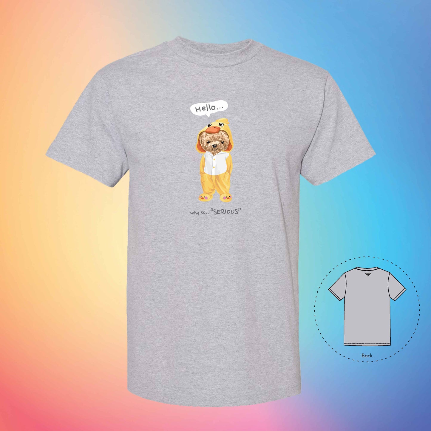 PYJAMA ALL DAY | The Bear T-Shirt (Grey)