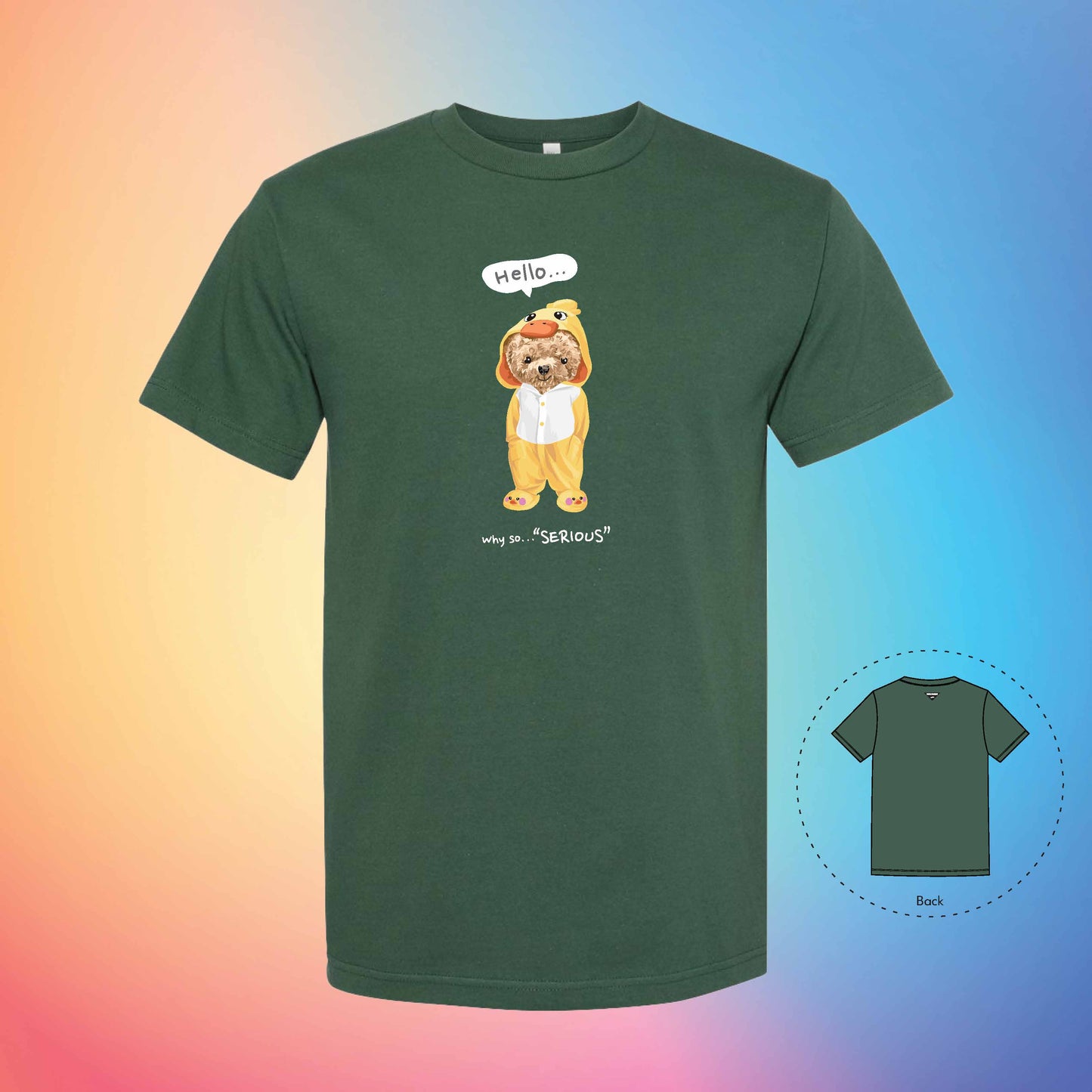 PYJAMA ALL DAY | The Bear T-Shirt (Forest Green)