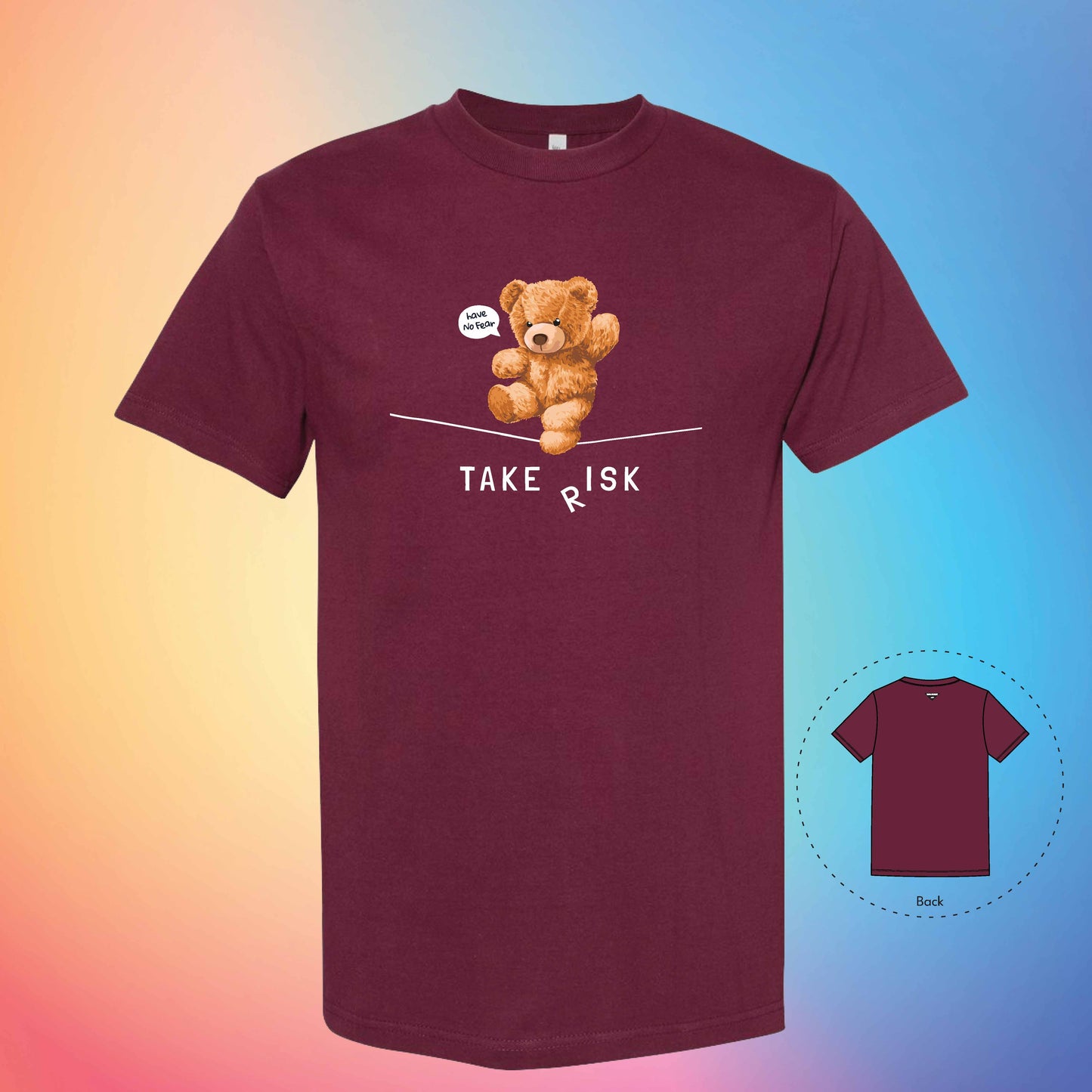 Have No Fear | The Bear T-Shirt (Burgundy)