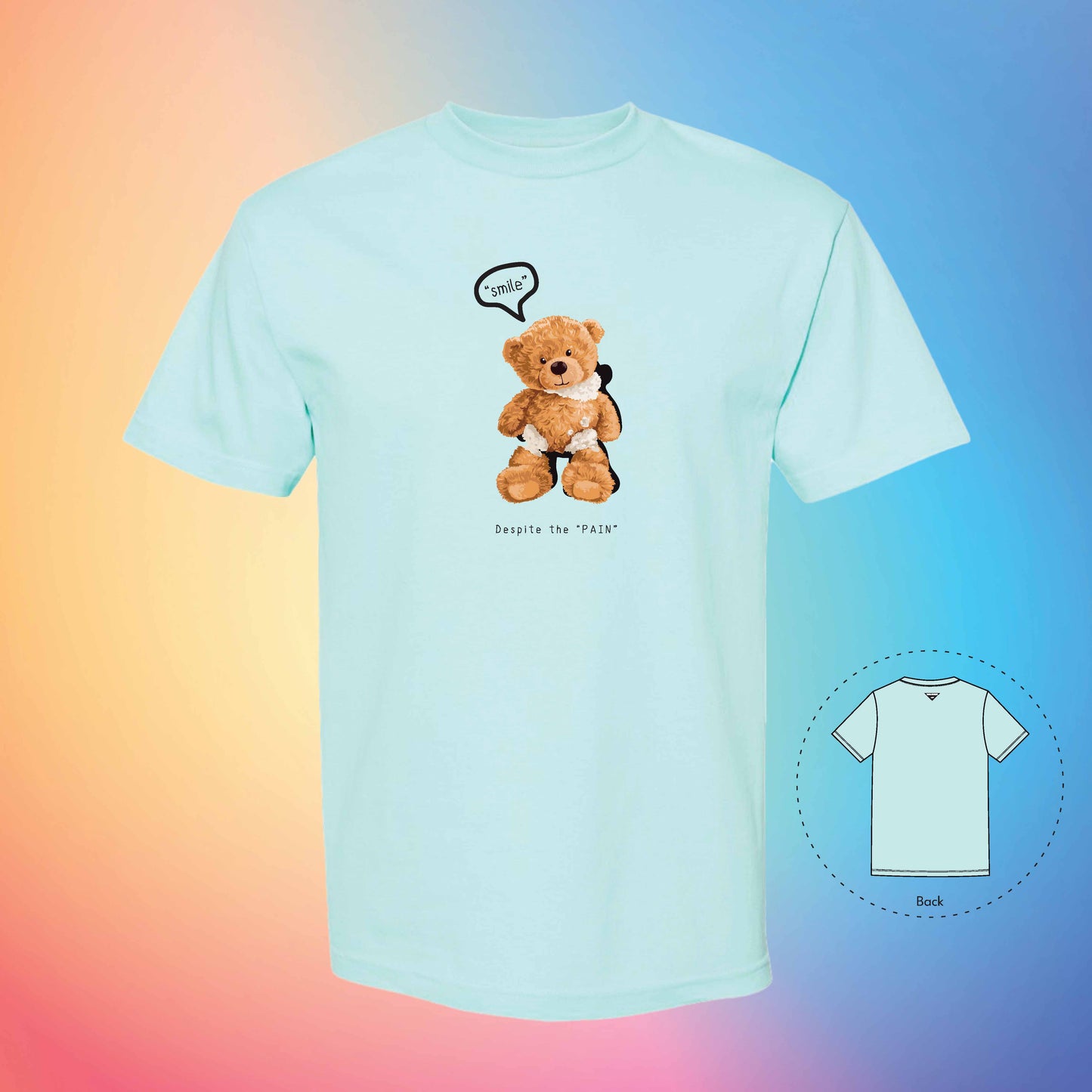 Stronger | The Bear T-Shirt (Celadon)