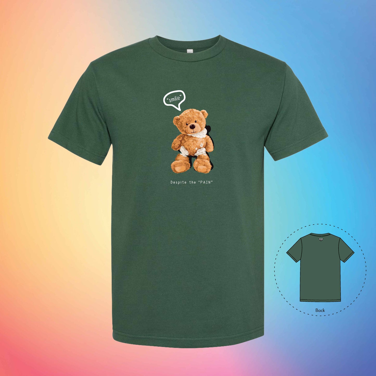 Stronger | The Bear T-Shirt (Forest Green)