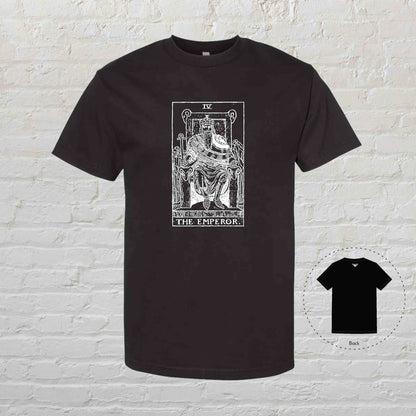 THE EMPEROR Tarot Black T-Shirt