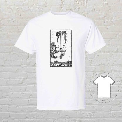 ACE OF SWORDS Tarot White T-Shirt