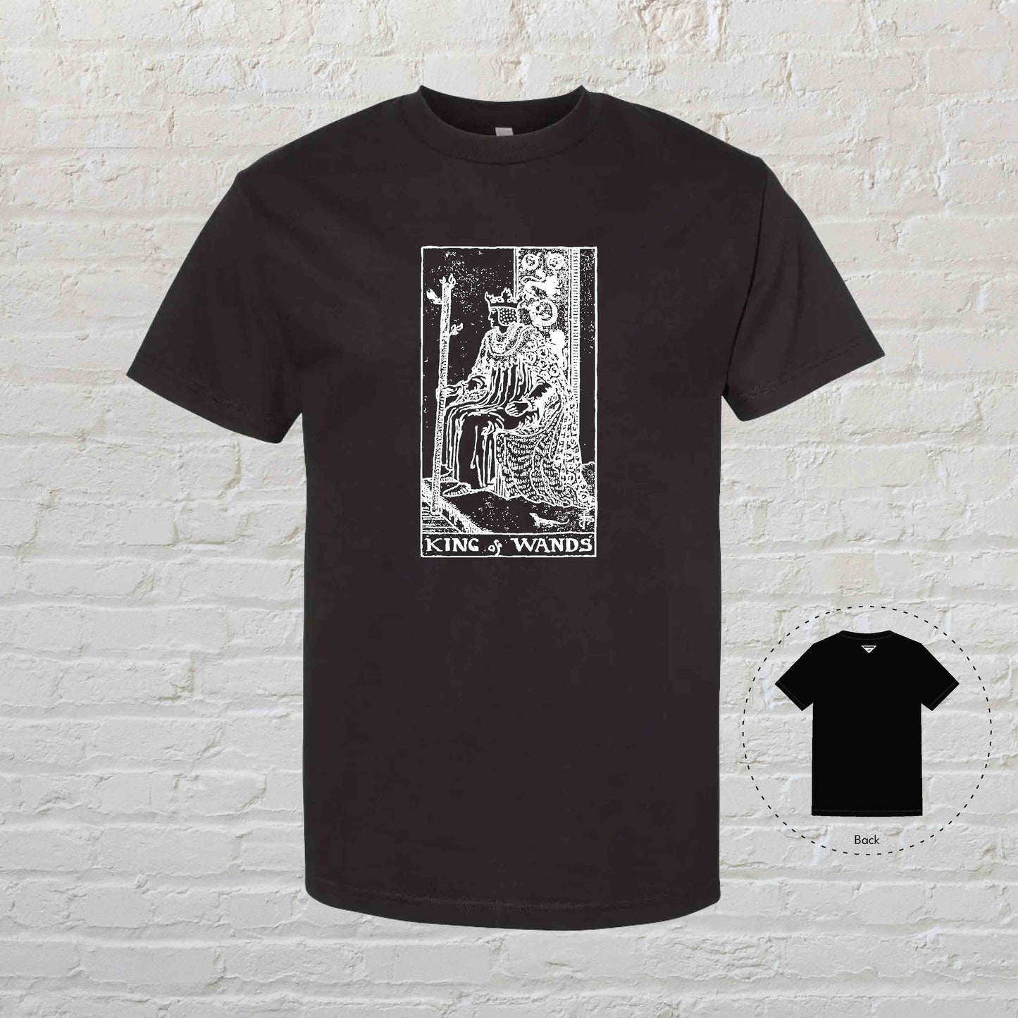 KING OF WANDS Tarot Black T-Shirt