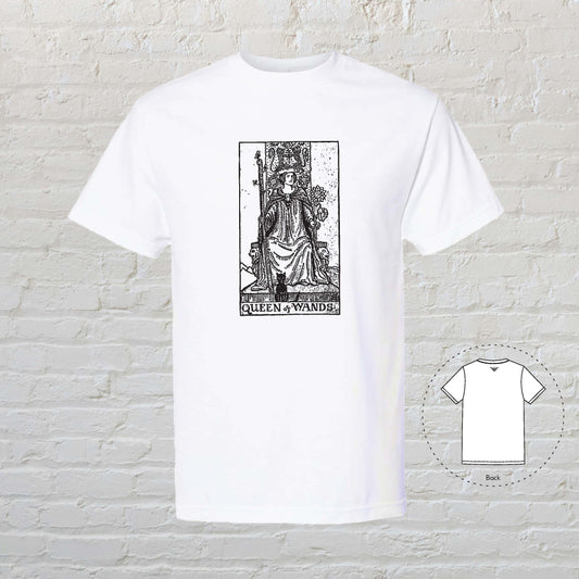 QUEEN OF WANDS Tarot White T-Shirt